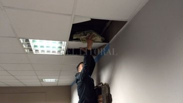 Hallan drogas en el techo de una dependencia policial en el conurbano Hallan drogas en el techo de una dependencia policial en el conurbano