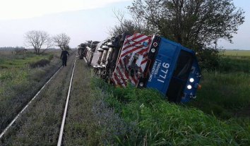Descarriló un tren en Zenón Pereyra Descarriló un tren en Zenón Pereyra