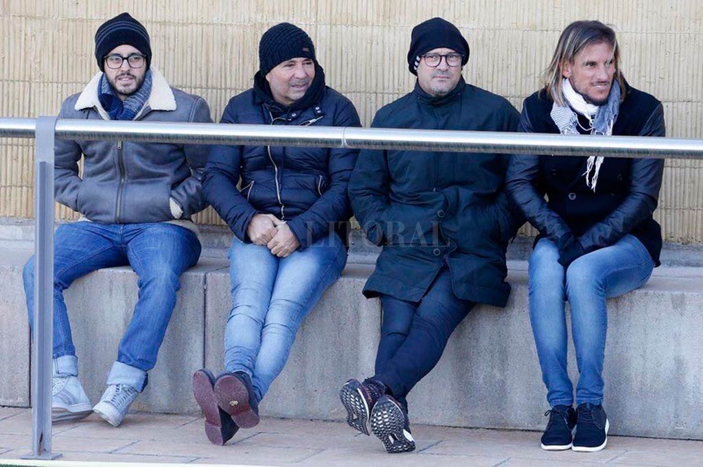 Jorge Sampaoli se reúne con Javier Mascherano Jorge Sampaoli se reúne con Javier Mascherano