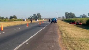 Choque múltiple en la autopista Santa Fe - Rosario - 