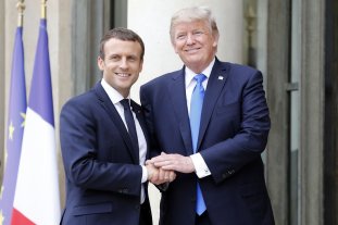 Macron protagoniza la primera visita de Estado de la era Trump Macron protagoniza la primera visita de Estado de la era Trump