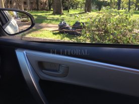 Uno de los ingresos al parque Garay da vergüenza Uno de los ingresos al parque Garay da vergüenza