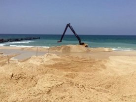 Israel inicia la construcción de una barrera marítima frente a Gaza Israel inicia la construcción de una barrera marítima frente a Gaza