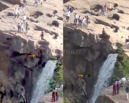 Murió por sacarse una selfie: bajó por una cascada y resbaló Murió por sacarse una selfie: bajó por una cascada y resbaló