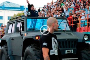 Así es el Hunta, el anfibio que le regalaron a Maradona en el Dynamo Brest Así es el Hunta, el anfibio que le regalaron a Maradona en el Dynamo Brest