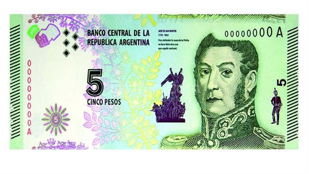 economia billete 5 pesos