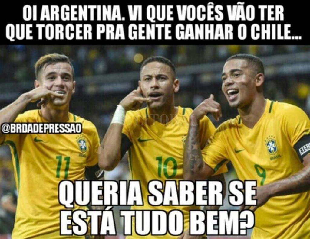 Memes En Brasil Pidiendo Que La Seleccin Pierda Contra Chile El