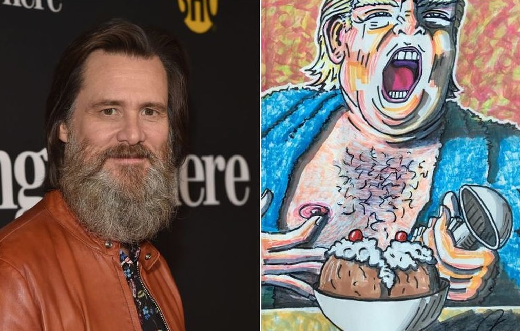 Jim Carrey desafía a Donald Trump con pinturas irreverentes en Twitter ...