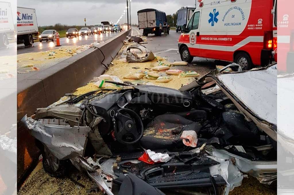 Impactante choque en la autopista Buenos Aires La Plata murió un