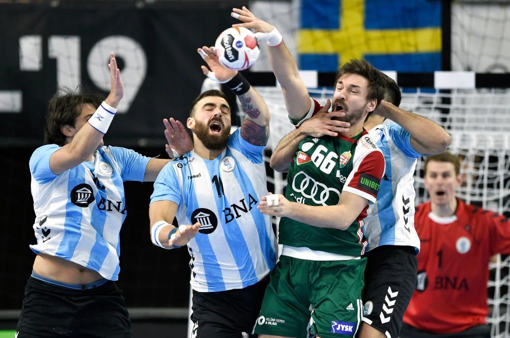 Mundial de handball Argentina empató con Hungría en el debut El
