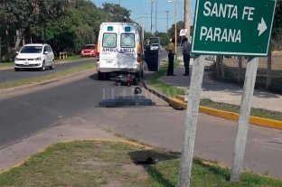 Este sábado, en el ingreso a la ciudad de Santa Fe Falleció un motociclista en la RN 168 - Falleció un motociclista en la RN 168 -