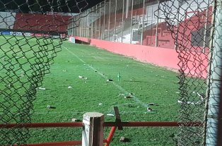 La hinchada de Newell Así quedó el 15 de Abril luego de los incidentes -