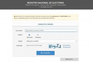 Cámara Electoral Nacional Advierten que hay tiempo hasta el viernes para verificar los datos en el padrón electoral - Advierten que hay tiempo hasta el viernes para verificar los datos en el padrón electoral -