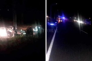 Despiste fatal en la Ruta 1 Dos hombres murieron al chocar contra una columna - Dos hombres murieron al chocar contra una columna -