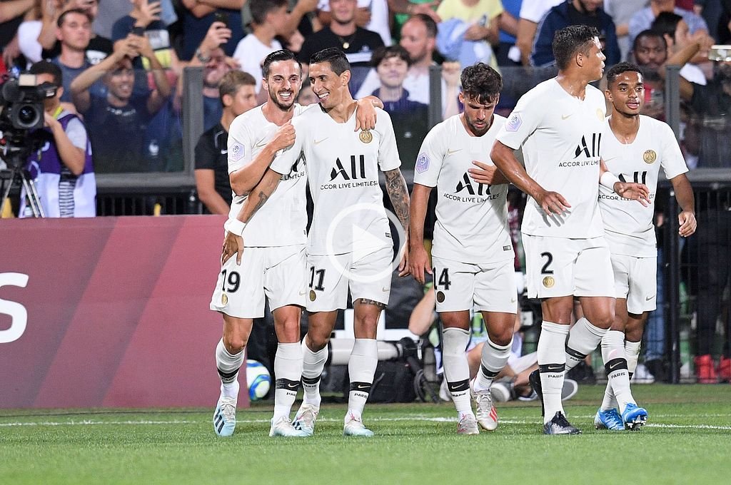 Di María marcó un gol en el triunfo de París Saint Germain ...