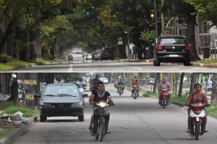 Dos ciudades en una... El "yo me quedo en casa" se cumple más en el centro que en el norte - Contrastes. Bulevar Gálvez, desierto; avenida Galicia, transitada. Hacia el norte de la ciudad se observa un mayor movimiento de gente por las calles, pese a la obligación de quedarse en casa. El "yo me quedo en casa" se cumple más en el centro que en el norte - Contrastes. Bulevar Gálvez, desierto; avenida Galicia, transitada. Hacia el norte de la ciudad se observa un mayor movimiento de gente por las calles, pese a la obligación de quedarse en casa.