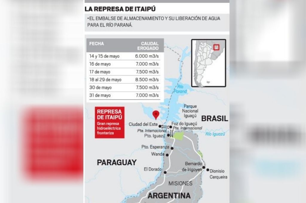 El desaf&iacute;o de acordar con Itaip&uacute; para que libere m&aacute;s agua y el r&iacute;o crezca