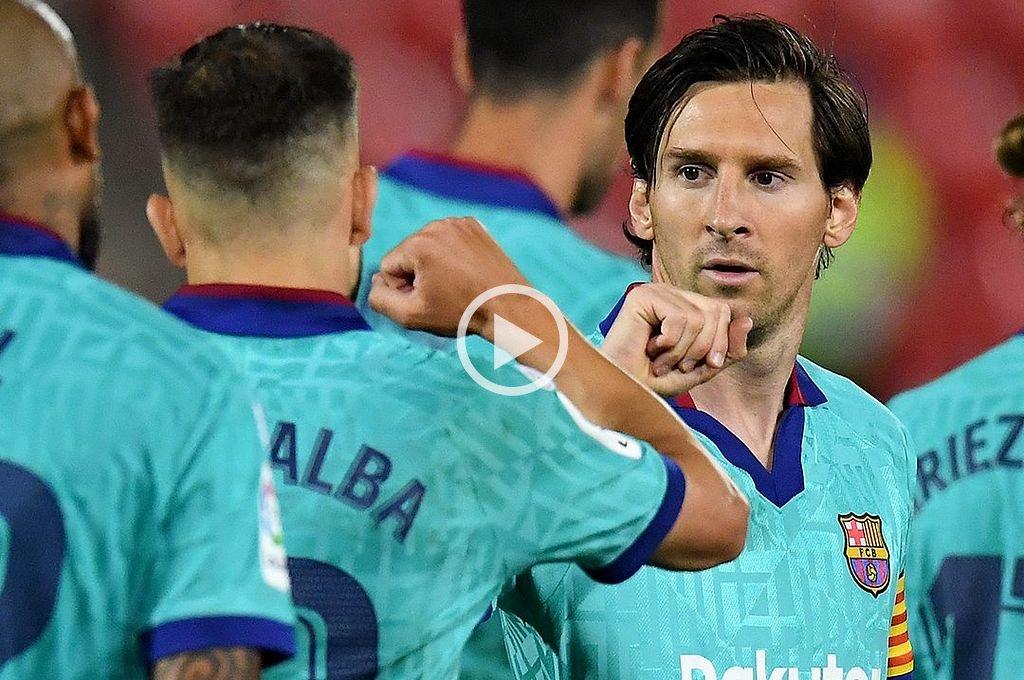 Messi volvió a jugar tras 98 días, convirtió y Barcelona goleó El