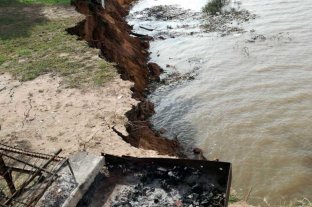 Sauce Viejo Evacuaron 11 familias por desmoronamientos en la barranca del río Coronda - Evacuaron 11 familias por desmoronamientos en la barranca del río Coronda -