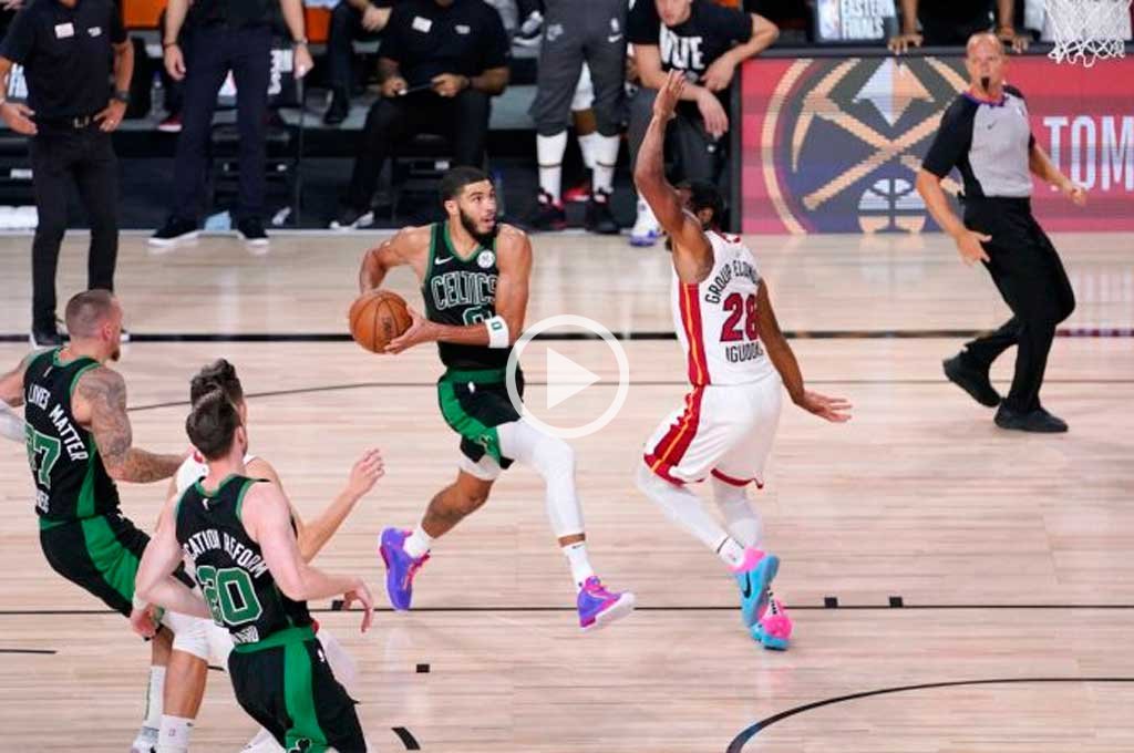 Boston Celtics ganó el quinto juego ante Miami Heat y mantiene sus