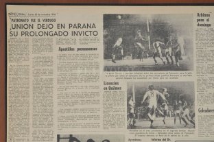 La noche que Patronato le quitó un invicto histórico... La única forma de ganarle a Unión era con la camiseta de Real Madrid - Así cubrió El Litoral aquél encuentro que se jugó en el estadio de Patronato y que rompió la racha de 24 partidos sin perder que Unión traía desde el Metro de ese 1978 inolvidable para el Tate La única forma de ganarle a Unión era con la camiseta de Real Madrid - Así cubrió El Litoral aquél encuentro que se jugó en el estadio de Patronato y que rompió la racha de 24 partidos sin perder que Unión traía desde el Metro de ese 1978 inolvidable para el Tate