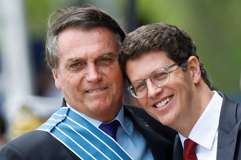 Jair Bolsonaro y Ricardo Salles Crédito: Folha de S. Paulo