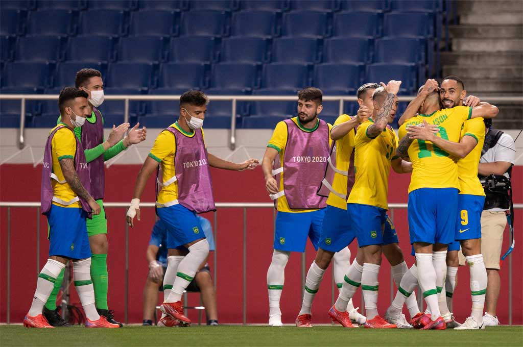 Brasil venció a Egipto y avanzó a las semifinales en el fútbol olímpico ...