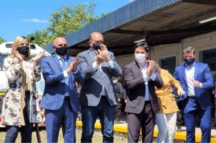 Sacnun celebr el regreso del tren a Rufino por la laguna La Picasa