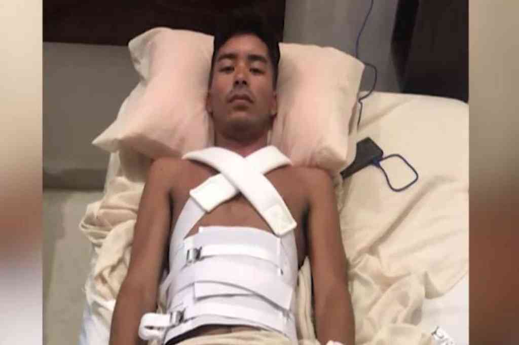 Martín Ramírez, el joven que se accidentó en México y se quedó sin cobertura. Crédito: Gentileza