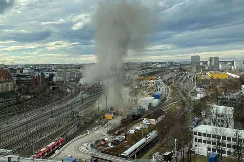 Múnich: la explosión de una bomba de la Segunda Guerra Mundial dejó tres heridos. Crédito: Twitter