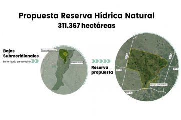 Bajos Submeridionales: crearán una reserva hídrica para la protección de 310 mil hectáreas 