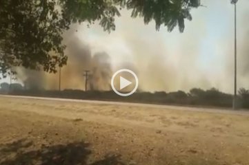 Video: dos nuevos incendios afectaron a Cayastá