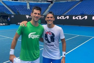 El santafesino Coria entrenó con Djokovic antes del Abierto de Australia