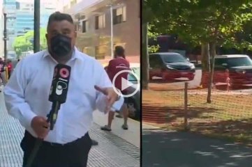 Video: un periodista se desmayó en vivo mientras hacía un móvil para Canal 9