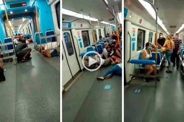 Video: máxima tensión en el Tren Roca por un enfrentamiento a tiros y botellazos