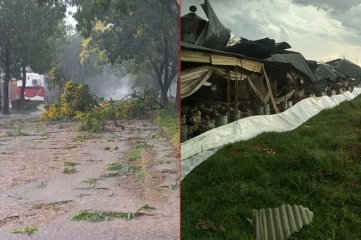 Video: terrible temporal causó daños en distintas zonas de Entre Ríos