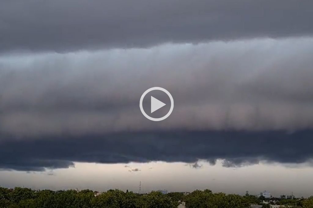 Video así se vio la llegada de la tormenta a la ciudad de Buenos Aires