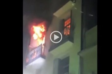 Video: incendio en un hotel del Microcentro de Buenos Aires se cobró la vida de una mujer