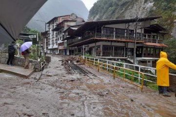 Inundaciones en Perú: 900 personas debieron ser evacuadas en Machu Picchu