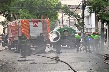 Rosario: se incendió un mayorista de golosinas a pocos metros de la Maternidad Martín