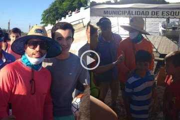 Video: día de pesca para Sergio "Kun" Agüero en Corrientes