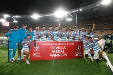 Los Pumas 7s derrotaron a Irlanda y alcanzaron el tercer lugar del Seven de Sevilla