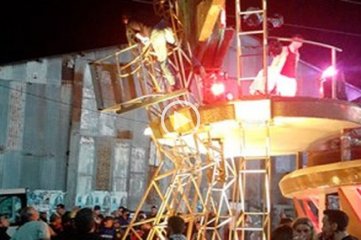 Tensin en el Carnaval de Gualeguaych: dos operarios heridos al desprenderse una carroza