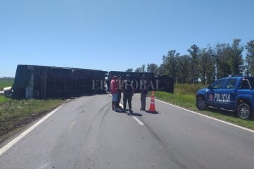 Ruta 33: siete demorados y un detenido con pedido de captura por robar la carga de un camin 