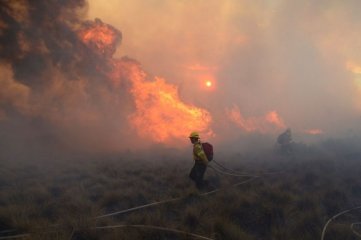 Se mantiene activo un sólo foco de incendio forestal en Argentina