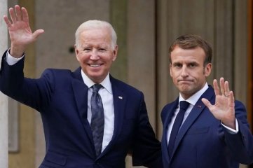 Biden felicitó a Macron: dijo que Francia es el "más antiguo aliado" de Estados Unidos