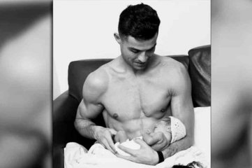 Cristiano Ronaldo se mostr por primera vez junto a su hija recin nacida: "Amor para siempre"