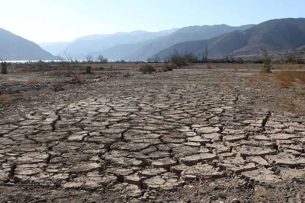 La sequía histórica afecta a todo Chile, como se puede ver en esta zona de Coquimbo. Crédito: Gentileza