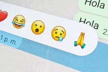 WhatsApp ya habilitó las nuevas reacciones a los mensajes 