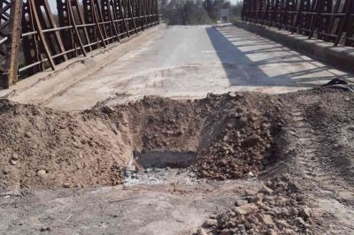 Comenzó la reparación del puente sobre el arroyo Cululú
